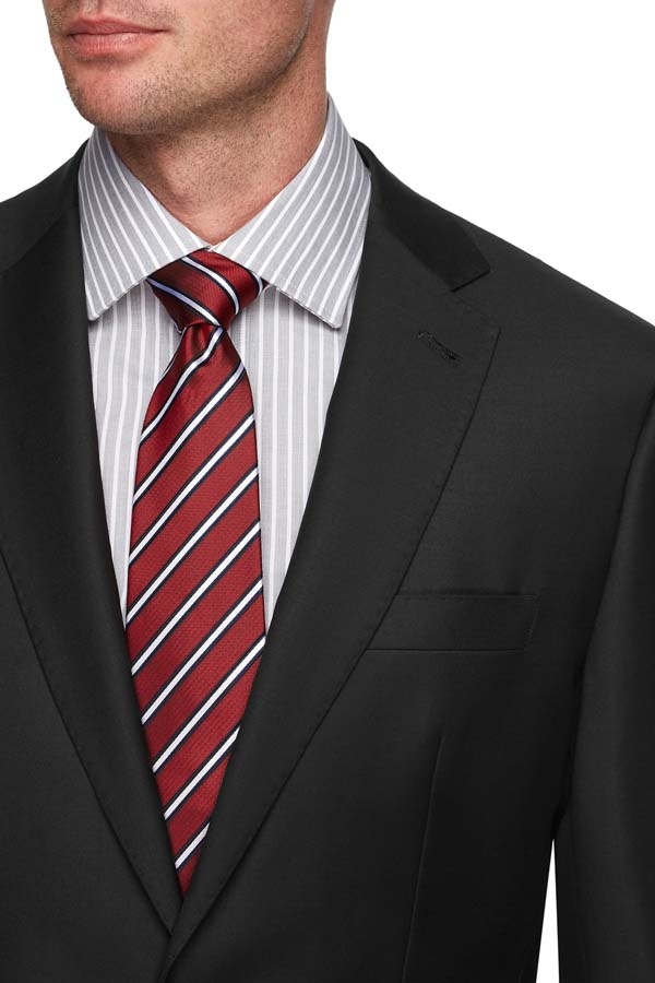 Roman Daniels | 1 trouser suit. Superfine Merino Wool. Plain Black Roman Daniels | 1 trouser suit. Superfine Merino Wool. Plain Black