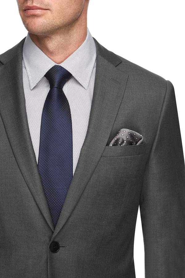 Roman Daniels | Tailored Fit. Mid Grey Pure Wool Suit Roman Daniels | Tailored Fit. Mid Grey Pure Wool Suit