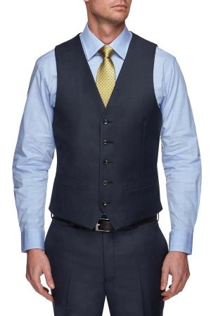 Roman Daniels | Pure Wool Suit. 1 Trousers. Gun Metal Blue