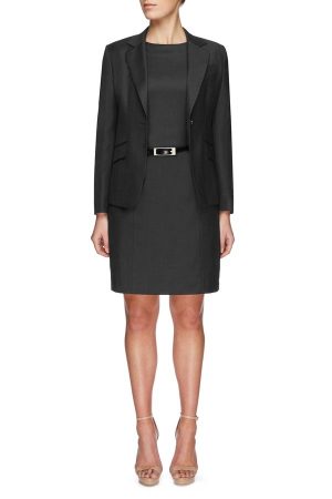 Super 120s Pure Merino Wool Jacket - Charcoal Marle