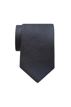 Navy Tie with pattern weave