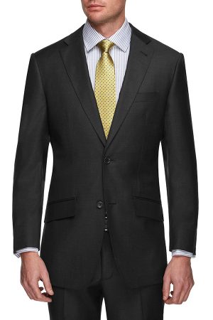 Super 120 Charcoal Marle Plain