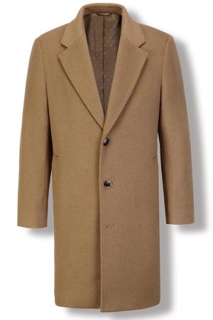 Mens Overcoat - Camel